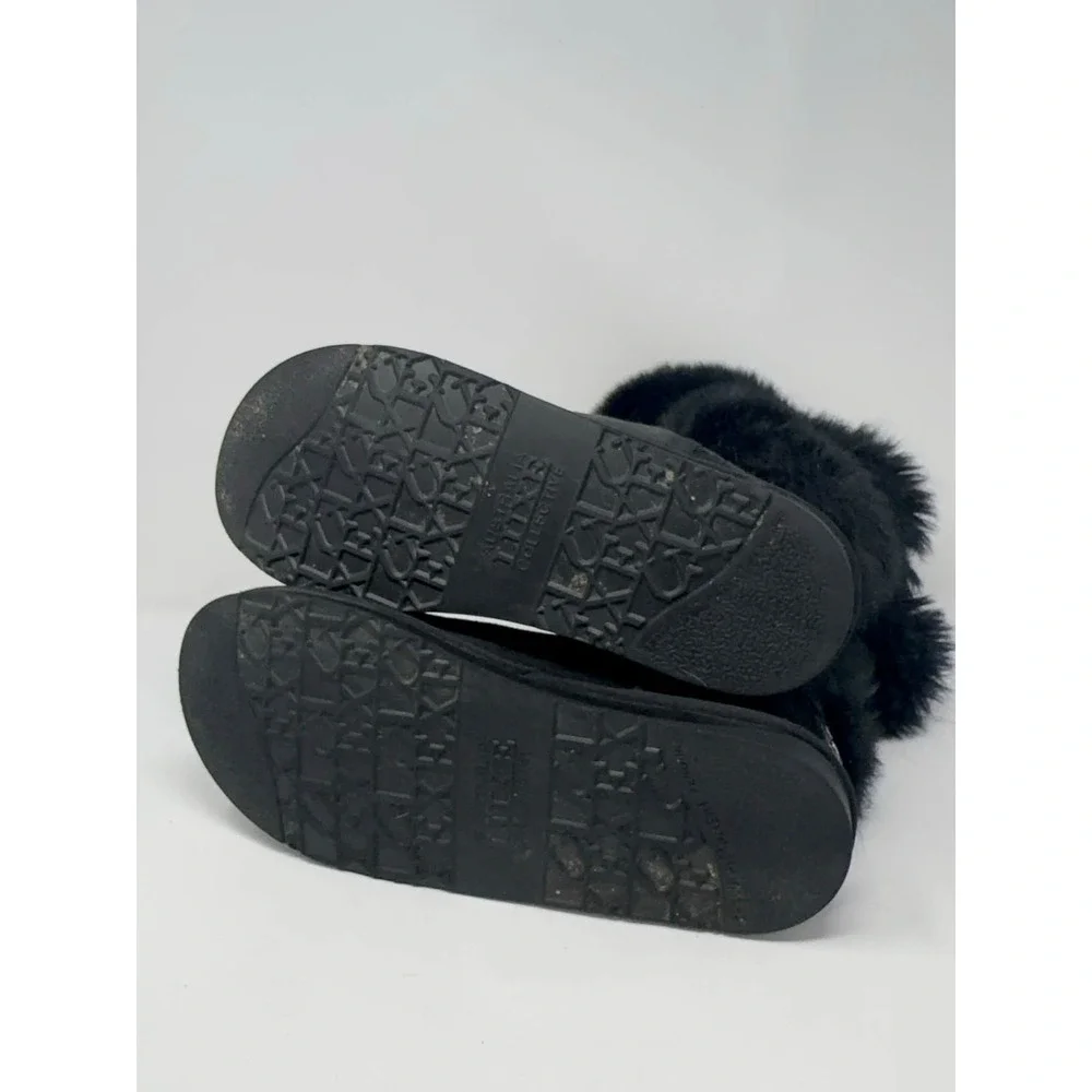Australia Luxe Collective Nordic Short Boots Womens Size 8 Black Shearling Lined